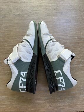 Reebok CrossFit Lifter Plus 2.0 men’s white & green combo shoes sneakers 10.5